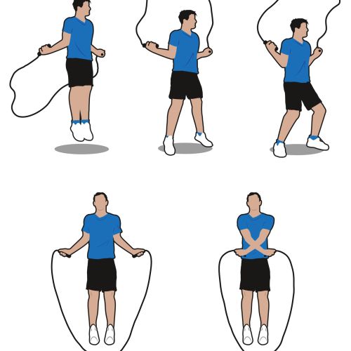 Skipping rope exercise - An illustration by Tim Weiffenbach
