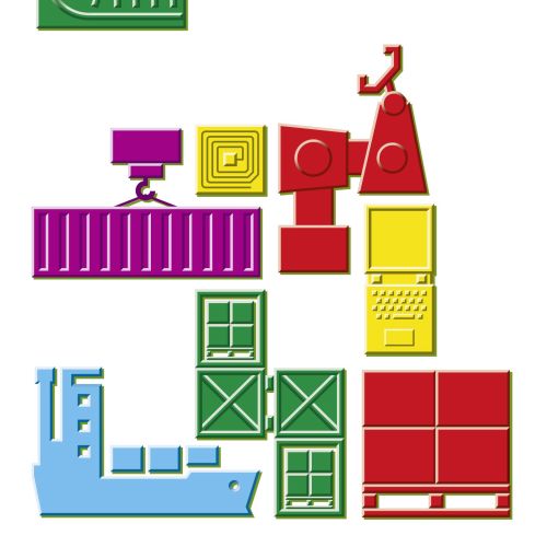 Vector illustration of transport icons 