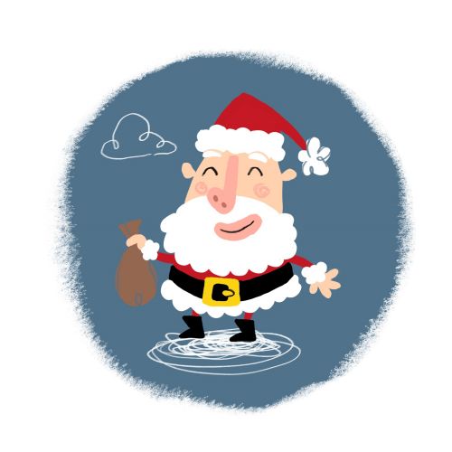 Infographic Santa illustration