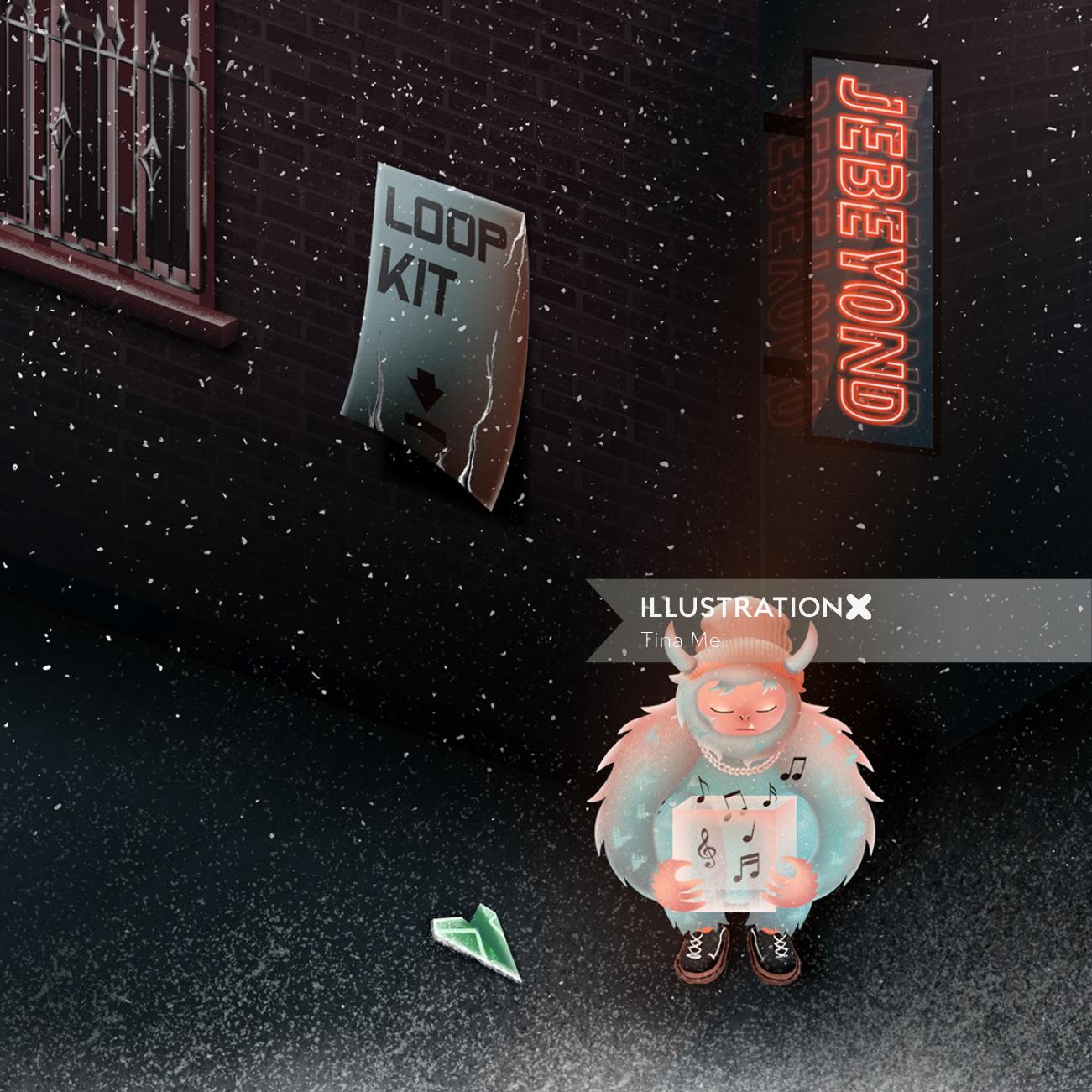 Capa do álbum de música Loop Kit por Tina Mei