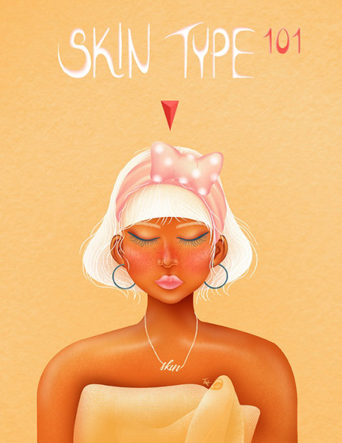 Gif animation of woman skin types