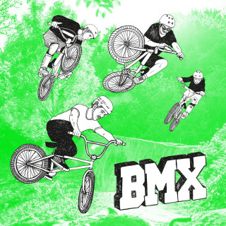 Art graphique cyclisme BMX
