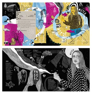 Dual illustrations with Pascal programming theme by Tobias Göbel