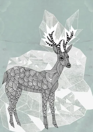 Animals Deer art
