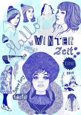 Colección de moda de invierno
