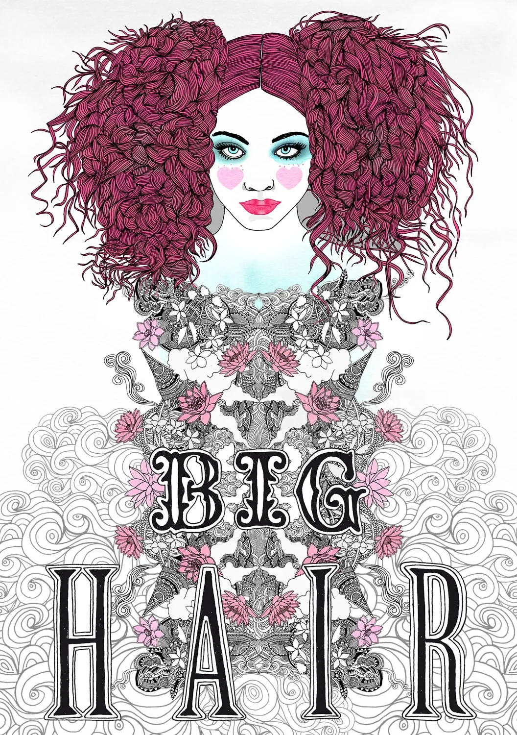 Fashion Woman Big Hair

