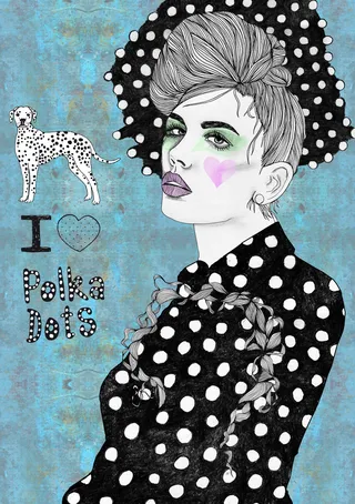 Pop I love polka dots
