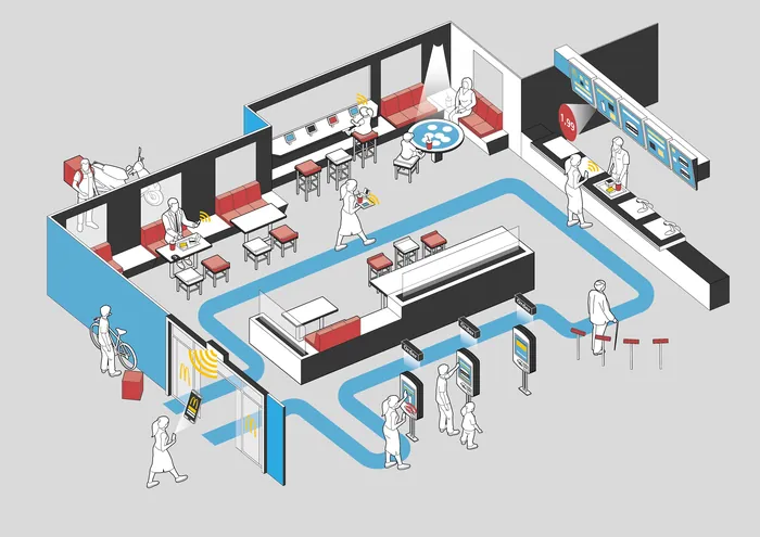 Isometric laboratory scene with scientists working by Tobias Wandres