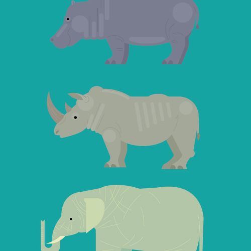 Animal vector illustration by Tobias Wandres