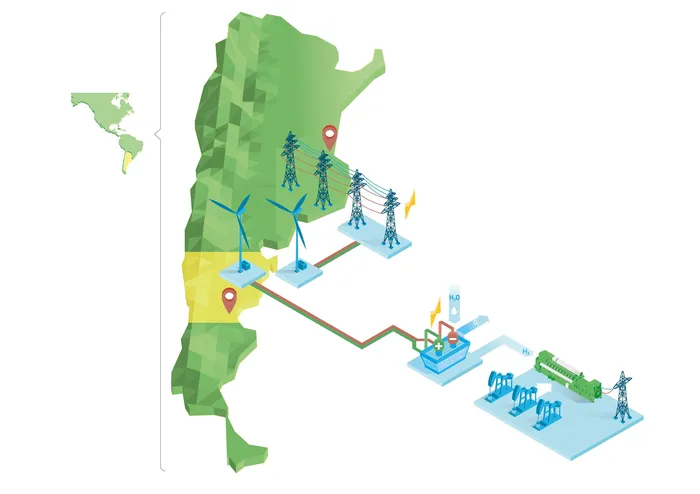 Vector illustration of electricity supply