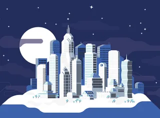 Vector illustration of city 