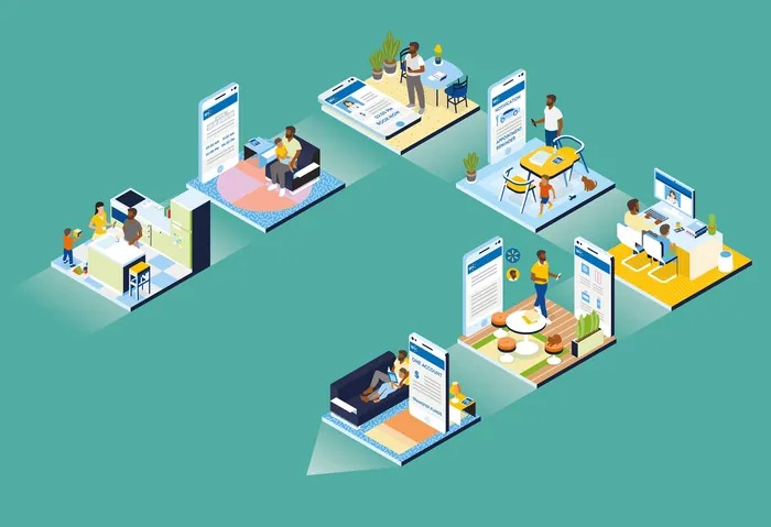 People engaging with various mobile apps in everyday settings by Tobias Wandres