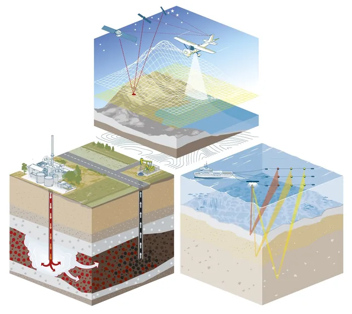 Geophysical survey methods including seismic, airborne, and marine, by Tobias Wandres