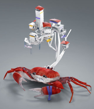 Illustration de rendu Cgi de la maison du crabe
