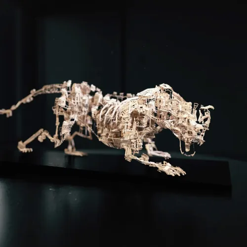 Panther to city woodsketch with Tiltbrush