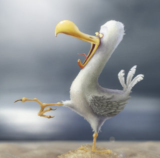 Ilustración de personaje animal pollo 