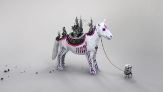 Illustration animale de jouet de cheval