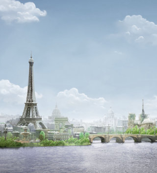 Illustration 3D de la tour Eiffel