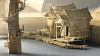 Illustration de maisons miniatures