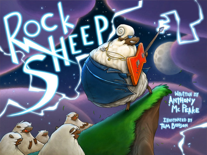Capa do livro ilustrado de &#39;Rock Sheep&#39;