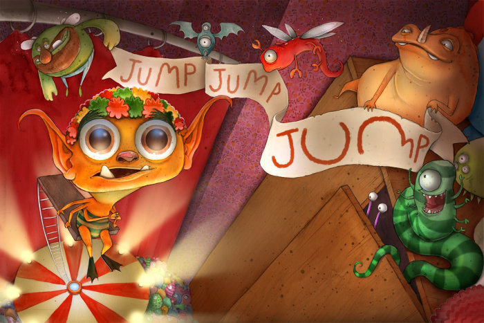 Desenhos animados e humor Jump Jump