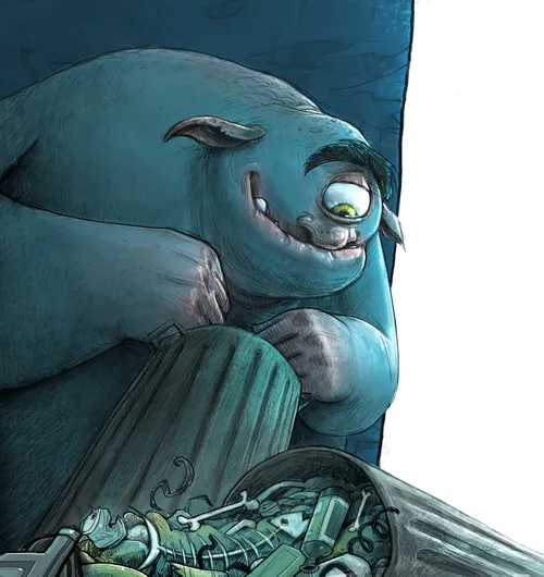 Digitale Illustration eines einäugigen Monsters


Digitale Illustration eines einäugigen Monsters