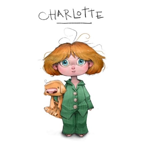 Character design Charlotte girl
