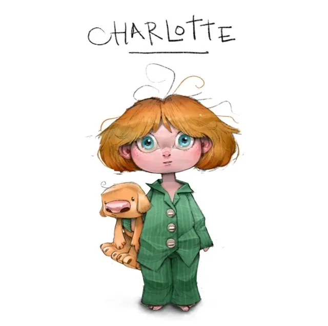 Character design Charlotte girl