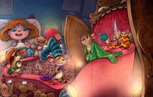 Personajes de dibujos animados del libro para niños