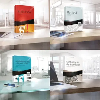 Unique book covers on office desks by Tom Krieger