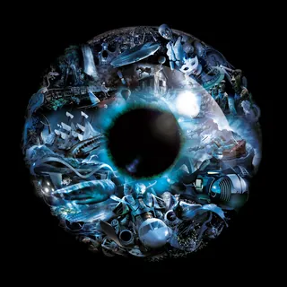 Surreal eye with nautical, space elements by Tom Krieger