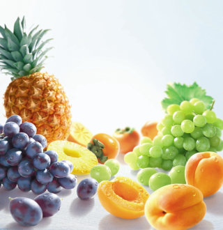 Arranjo de frutas para comida e bebida
