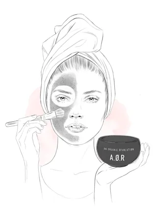 Aor makeup kit fashion illustration