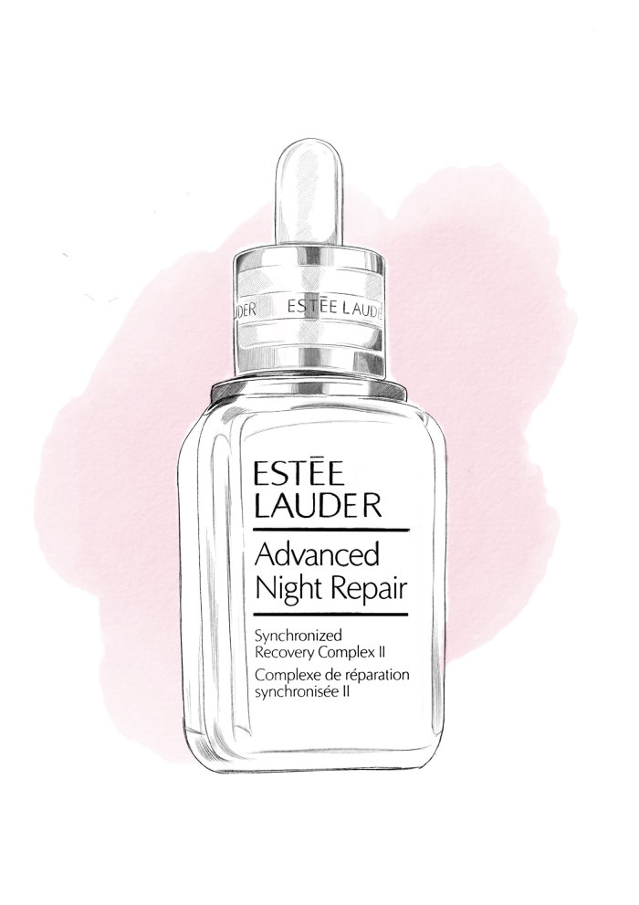 Digital painting of Estee Lauder advances night repair serum