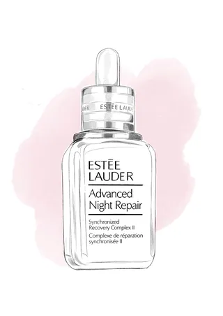 Pintura digital da Estée Lauder avança soro reparador noturno