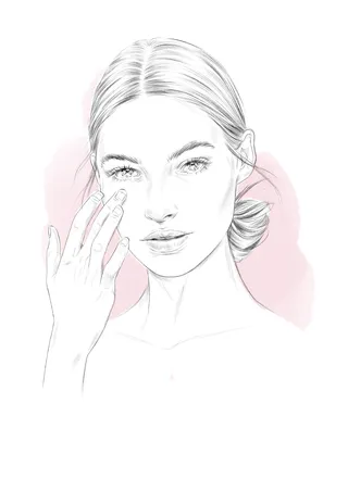 Line art as part of Estee Lauder Promotion
