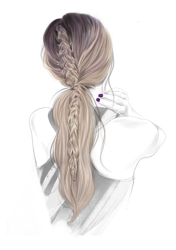 Contemporary illustration of Hair colour