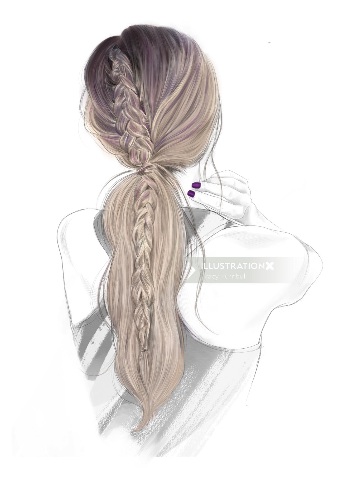 Hair colour | Illustration by Tracy Turnbull