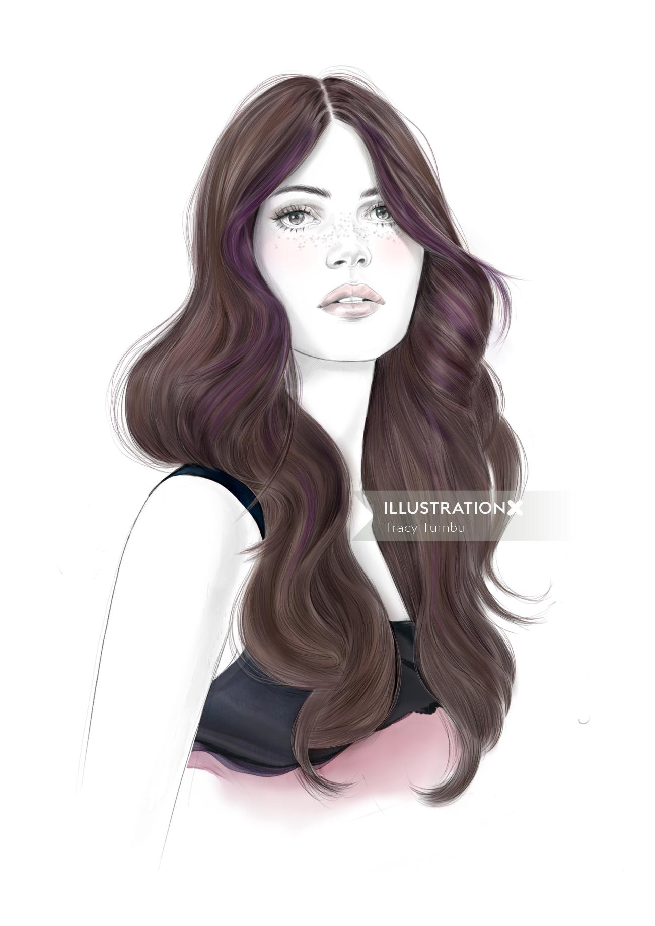 hair colour | Illustration by Tracy Turnbull
