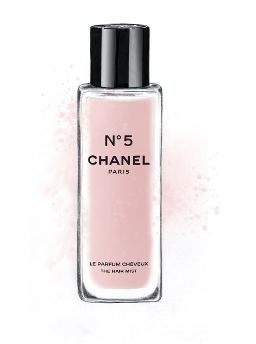 ilustração de névoa de cabelo | Chanel No 5