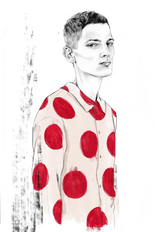 Illustration d&#39;un jeune garçon par Tracy Turnbull