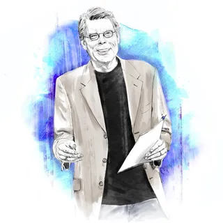 Retrato de Stephen King por Tracy