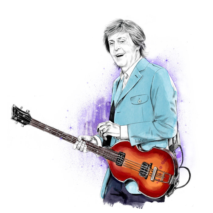 Retrato de Paul McCartney por Tracy