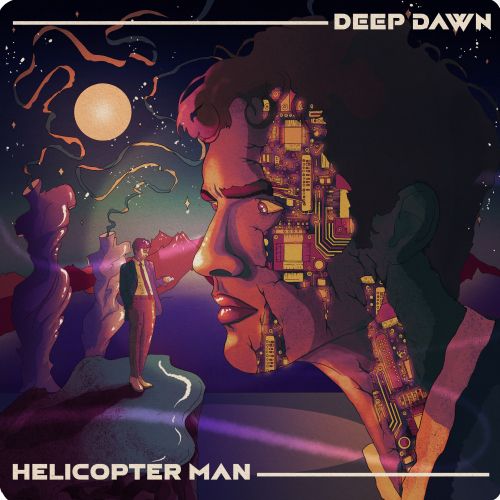 Album cover for Helicopter Man by Deep Dawn music group