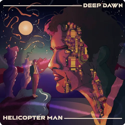 Album cover for Helicopter Man by Deep Dawn music group