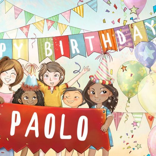 Graphic happy birthday paolo
