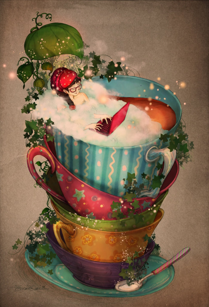 Cuppa conceptual illustration by Turine Tran