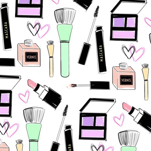 Beauty products pattern design