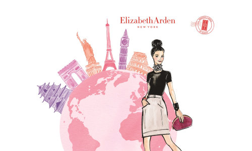 Girl & Globe For Elizabeth Arden