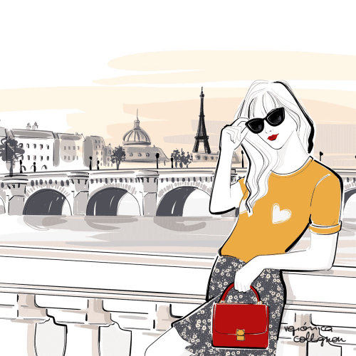 Lifestyle woman posing in paris
